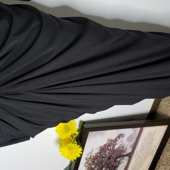 NEW Adrianna Papell Black Sequin Maxi Dress Tall Elegant Luxury Celeb Style - Picture 12 of 16